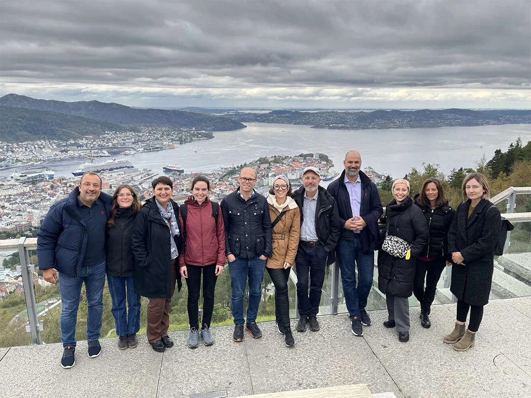 SURIMI team members enjoying the views in Bergen, Norway.